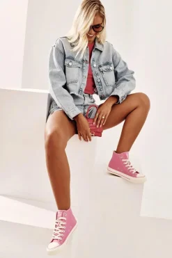 Trampki Damskie Big Star|Trampki Damskie Wysokie></noscript>Big Star Shoes Trampki Damskie Wysokie Big Star NN274282 Różowe