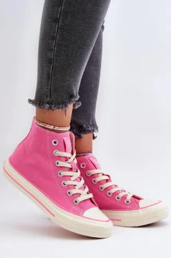 Trampki Damskie Big Star|Trampki Damskie Wysokie></noscript>Big Star Shoes Trampki Damskie Wysokie Big Star NN274282 Różowe