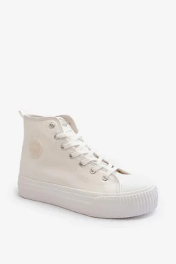 Clearance Lee Cooper Trampki Damskie Wysokie LCW-24-02-2132 Białe