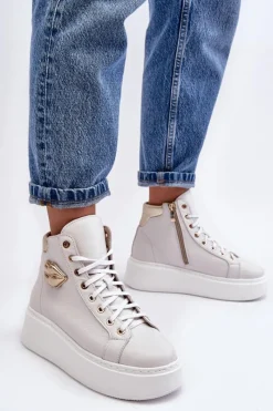 Trampki Damskie Wysokie><noscript><img width=