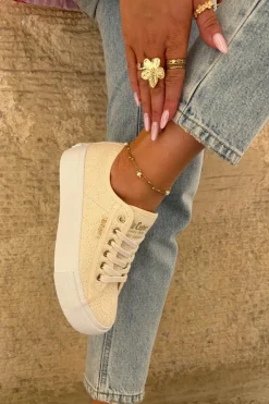 New Lee Cooper Trampki Damskie Z Koronką LCW-25-31-3440L Beżowe Beżowy