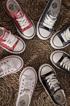 Outlet Big Star Shoes Trampki Dziecięce Big Star FF374201 Czerwone