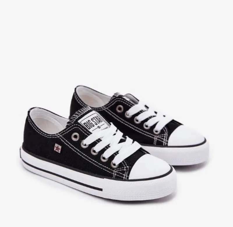 Best Big Star Shoes Trampki Dziecięce Big Star FF374206 Czarne Czarny