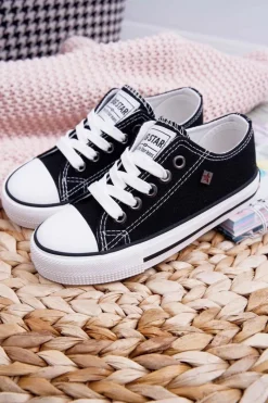 Best Big Star Shoes Trampki Dziecięce Big Star FF374206 Czarne Czarny