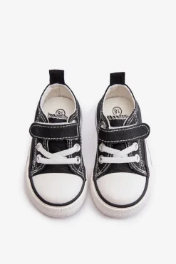 Online Trampki Dziecięce Materiałowe Na Rzep Czarne Daloma Dzieci Chłopięce|Dziewczęce