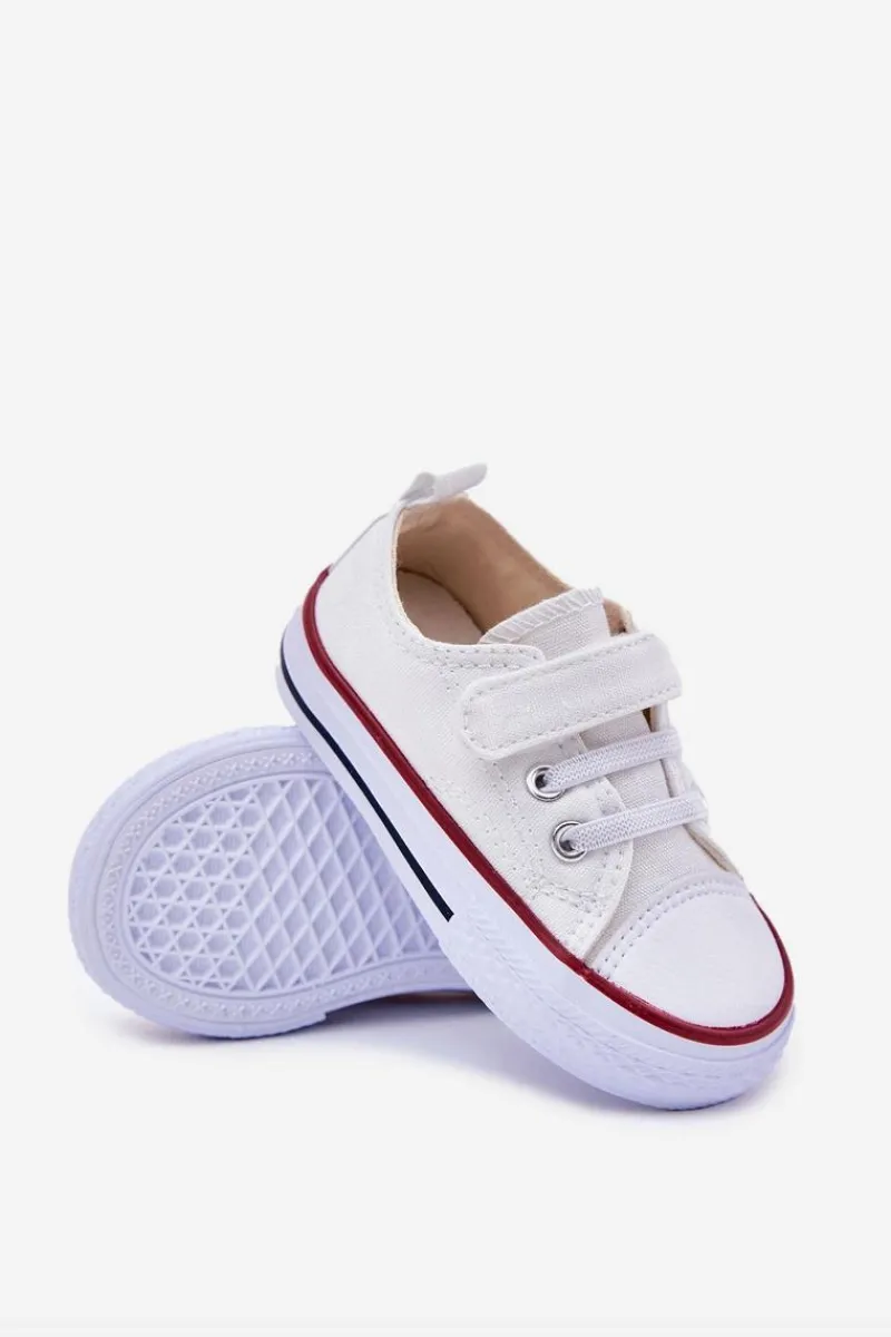 Hot Trampki Dziecięce Na Rzep Białe Obidana Dzieci Chłopięce|Dziewczęce