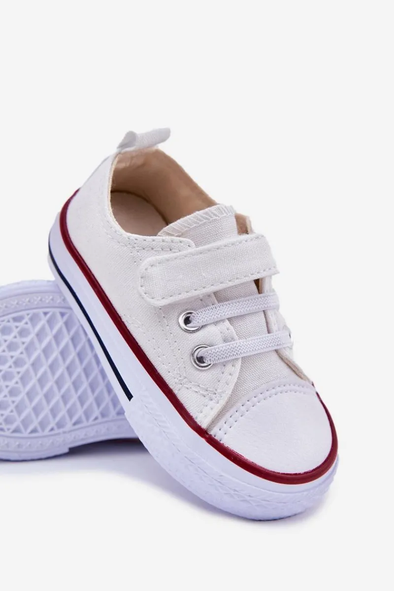 Hot Trampki Dziecięce Na Rzep Białe Obidana Dzieci Chłopięce|Dziewczęce