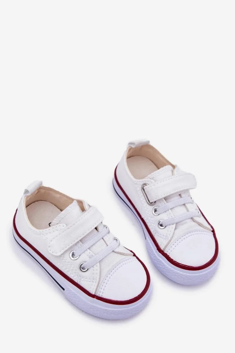 Hot Trampki Dziecięce Na Rzep Białe Obidana Dzieci Chłopięce|Dziewczęce