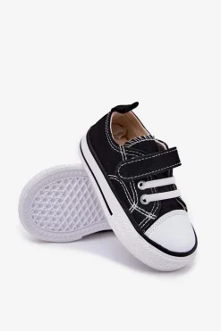 Trampki Dziecięce Na Rzep Czarne Obidana Dzieci Chłopięce|Dziewczęce