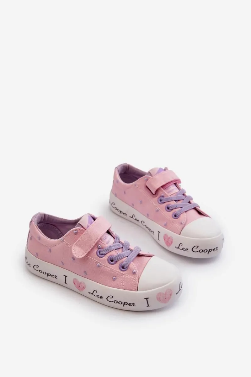 Hot Lee Cooper Trampki Dziewczęce LCW-24-02-2160 Różowe Różowy