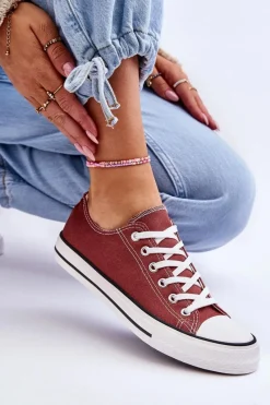 Online Trampki Klasyczne Niskie Damskie Brązowe Vegas Damskie Trampki Damskie Niskie