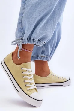 Best Trampki Klasyczne Niskie Damskie Żółte Vegas Damskie Trampki Damskie Niskie