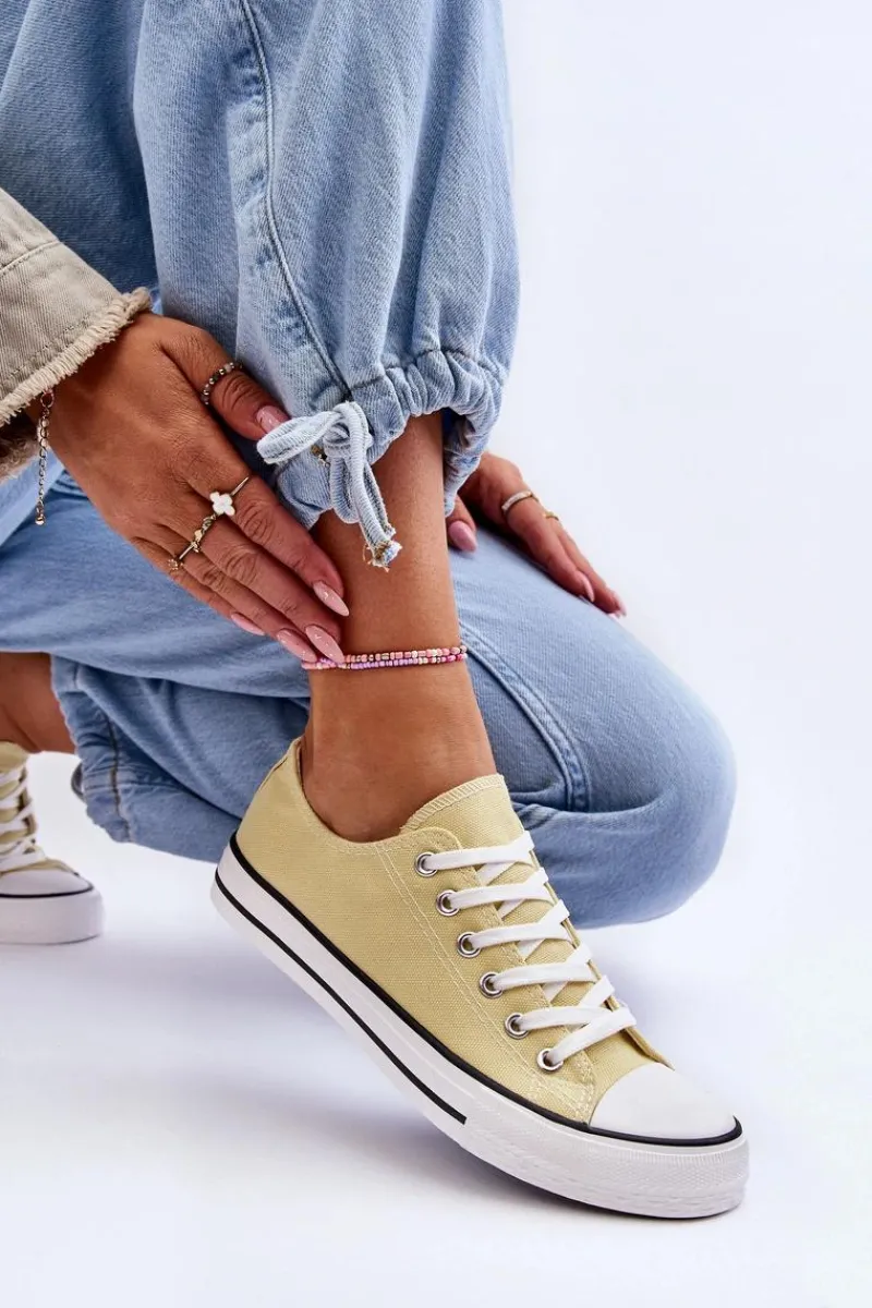 Best Trampki Klasyczne Niskie Damskie Żółte Vegas Damskie Trampki Damskie Niskie