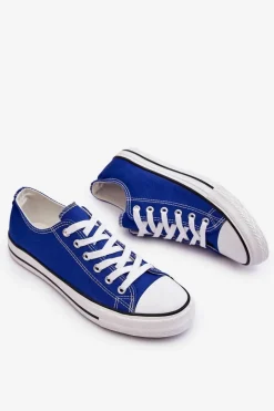 Hot Boto Trampki Klasyczne Niskie Damskie Niebieskie Vegas