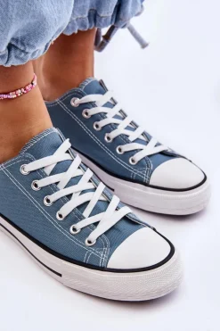 Discount Boto Trampki Klasyczne Niskie Damskie Jasnoniebieskie Vegas