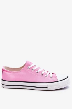 Sale Boto Trampki Klasyczne Niskie Damskie Różowe Vegas