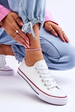 Clearance Boto Trampki Klasyczne Niskie Damskie Białe Vegas Biały