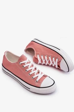 Discount Trampki Klasyczne Niskie Damskie Ciemnoróżowe Vegas Damskie Trampki Damskie Niskie