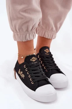 Clearance Lee Cooper Trampki Materiałowe Damskie LCW-25-31-3427L Czarne Czarny