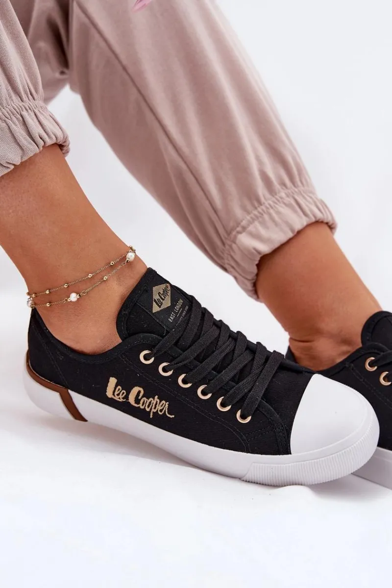 Clearance Lee Cooper Trampki Materiałowe Damskie LCW-25-31-3427L Czarne Czarny