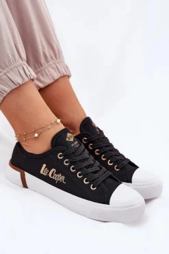 Clearance Lee Cooper Trampki Materiałowe Damskie LCW-25-31-3427L Czarne Czarny