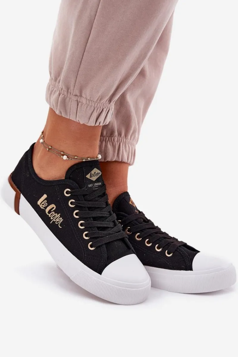 Clearance Lee Cooper Trampki Materiałowe Damskie LCW-25-31-3427L Czarne Czarny