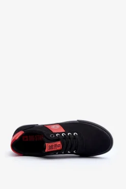 Outlet Trampki Materiałowe Męskie Big Star JJ174255 Czarne Męskie Trampki Męskie Big Star|Trampki Niskie