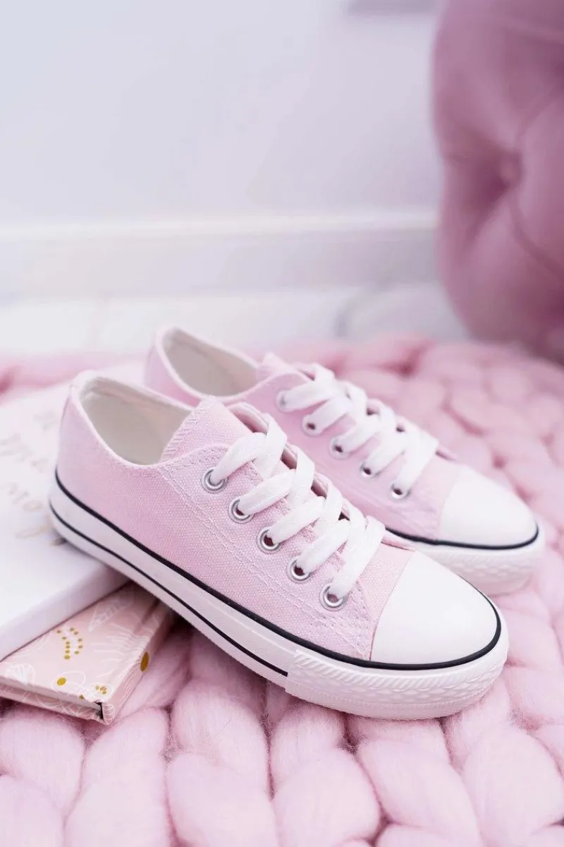 Clearance Trampki Młodzieżowe Buty Różowe Filemon Damskie Trampki Damskie Niskie