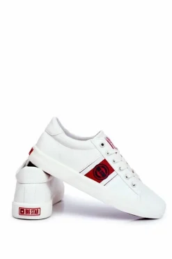 Discount Trampki Męskie Big Star Białe GG174112 Męskie Trampki Męskie Big Star|Trampki Niskie