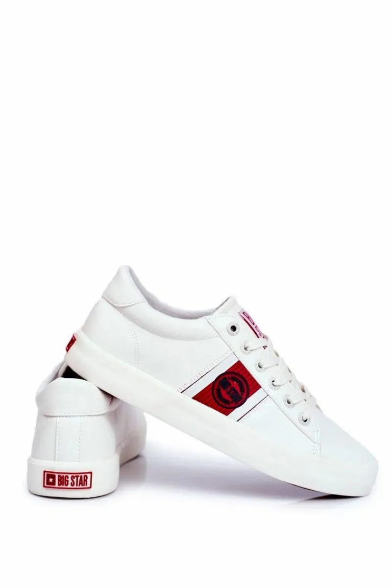 Discount Trampki Męskie Big Star Białe GG174112 Męskie Trampki Męskie Big Star|Trampki Niskie