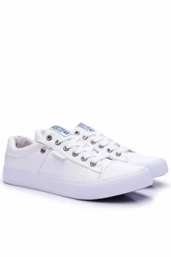 Outlet Big Star Shoes Trampki Męskie Big Star Białe AA174097