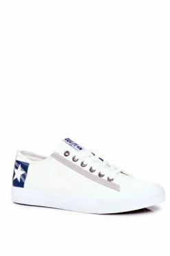 Outlet Big Star Shoes Trampki Męskie Big Star Białe DD174212BS