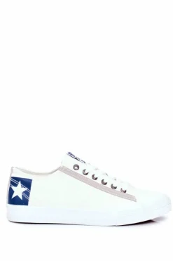 Outlet Big Star Shoes Trampki Męskie Big Star Białe DD174212BS
