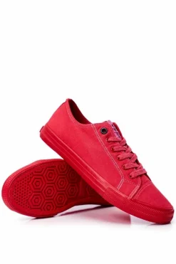 Online Trampki Męskie Big Star Czerwone FF174336 Męskie Trampki Męskie Big Star|Trampki Niskie
