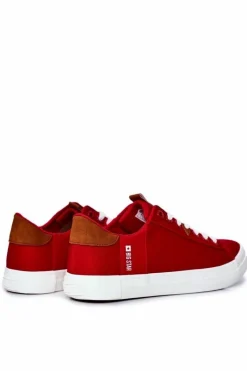 Outlet Big Star Shoes Trampki Męskie Big Star Czerwone FF174315