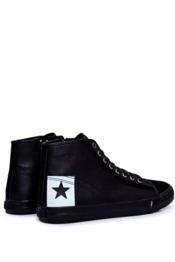 Clearance Trampki Męskie Big Star Czarne EE174066 Męskie Trampki Męskie Big Star|Trampki Wysokie