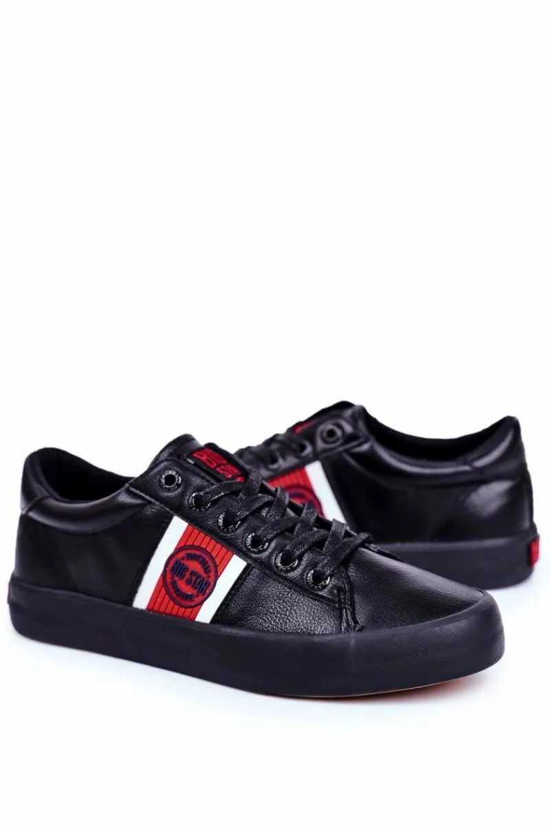 Trampki Męskie Big Star|Trampki Niskie>Big Star Shoes Trampki Męskie Big Star Czarne GG174111