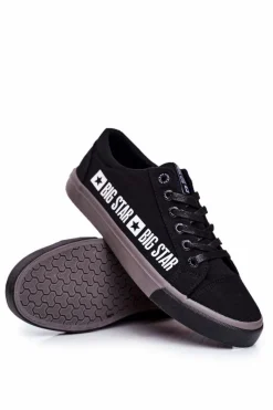 Best Big Star Shoes Trampki Męskie Big Star Czarne FF174527
