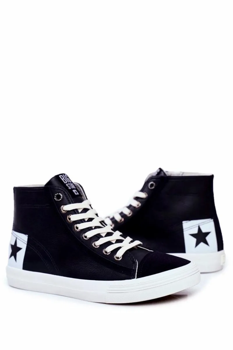 Outlet Big Star Shoes Trampki Męskie Big Star Granatowe EE174065