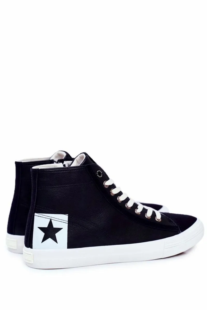 Outlet Big Star Shoes Trampki Męskie Big Star Granatowe EE174065