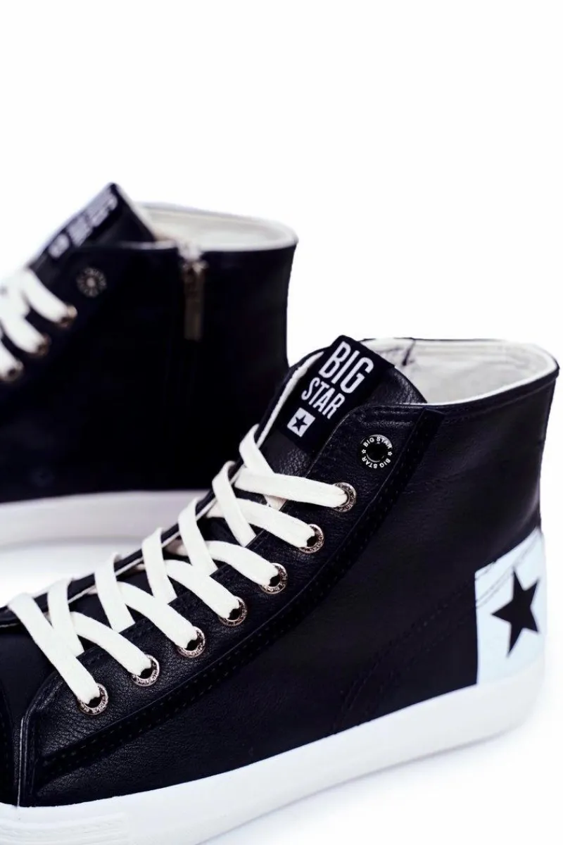 Outlet Big Star Shoes Trampki Męskie Big Star Granatowe EE174065