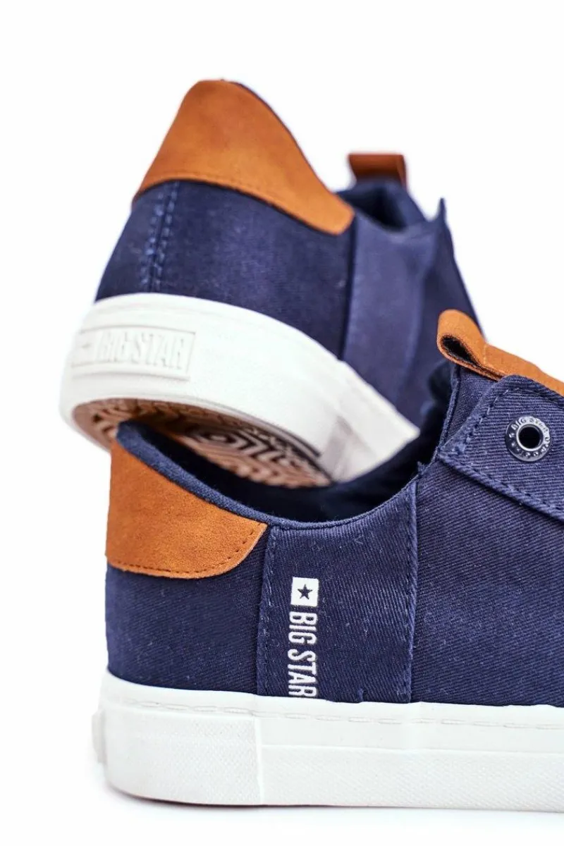 Trampki Męskie Big Star|Trampki Niskie>Big Star Shoes Trampki Męskie Big Star Granatowe FF174313