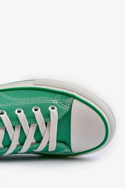 Online Big Star Shoes Trampki Męskie Big Star NN174062 Zielone Zielony