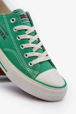 Online Big Star Shoes Trampki Męskie Big Star NN174062 Zielone Zielony