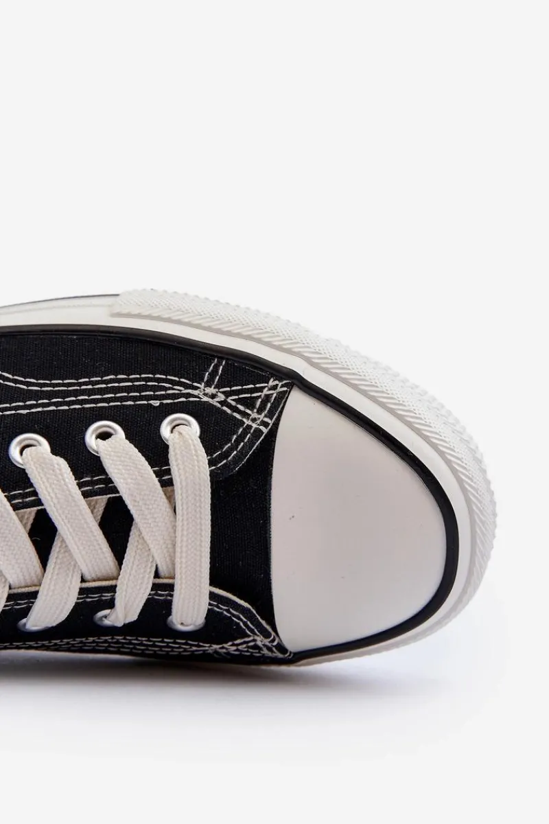 Discount Big Star Shoes Trampki Męskie Big Star NN174056 Czarne Czarny