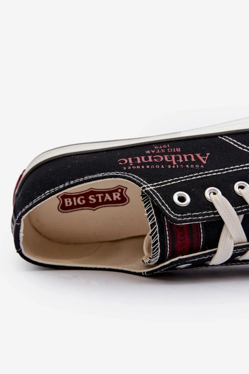 Discount Big Star Shoes Trampki Męskie Big Star NN174056 Czarne Czarny