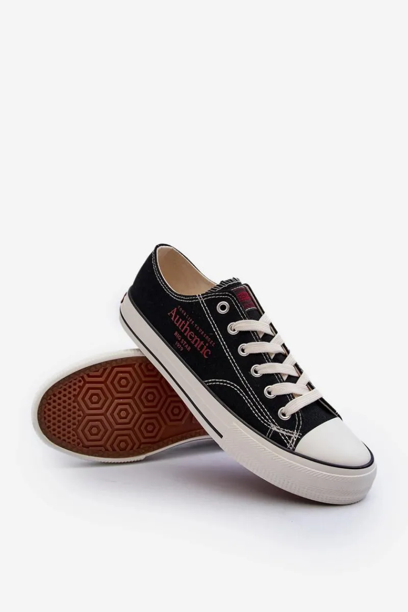 Discount Big Star Shoes Trampki Męskie Big Star NN174056 Czarne Czarny