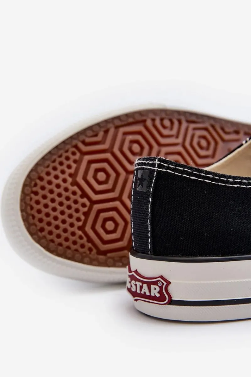 Discount Big Star Shoes Trampki Męskie Big Star NN174056 Czarne Czarny