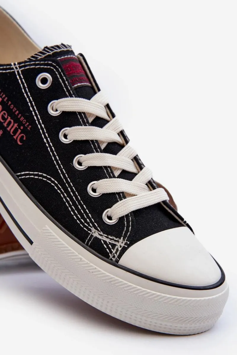 Discount Big Star Shoes Trampki Męskie Big Star NN174056 Czarne Czarny