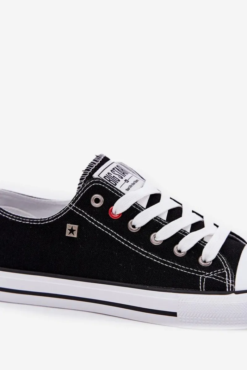 Trampki Męskie Big Star|Trampki Niskie>Big Star Shoes Trampki Męskie Big Star NN174300 HI-POLY SYSTEM Czarne Czarny